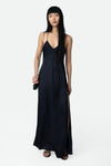 Zadig & Voltaire Rayonne Satin Dress - Encre