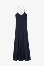 Zadig & Voltaire Rayonne Satin Dress - Encre