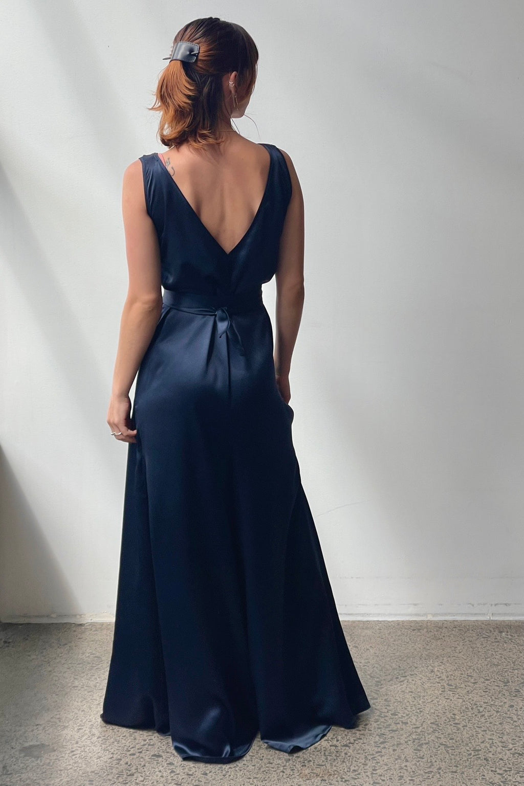 October Reign Love Jumpsuit - Navy Silk