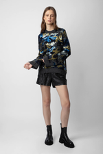Zadig & Voltaire Cosmy Camou Sequins Sweater - Ardoise