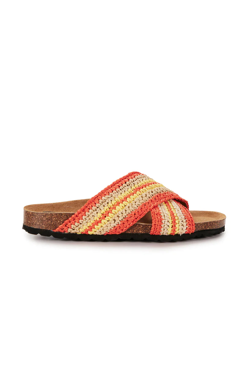 Estilo Emporio Bask Slide - Tangerine/Yellow