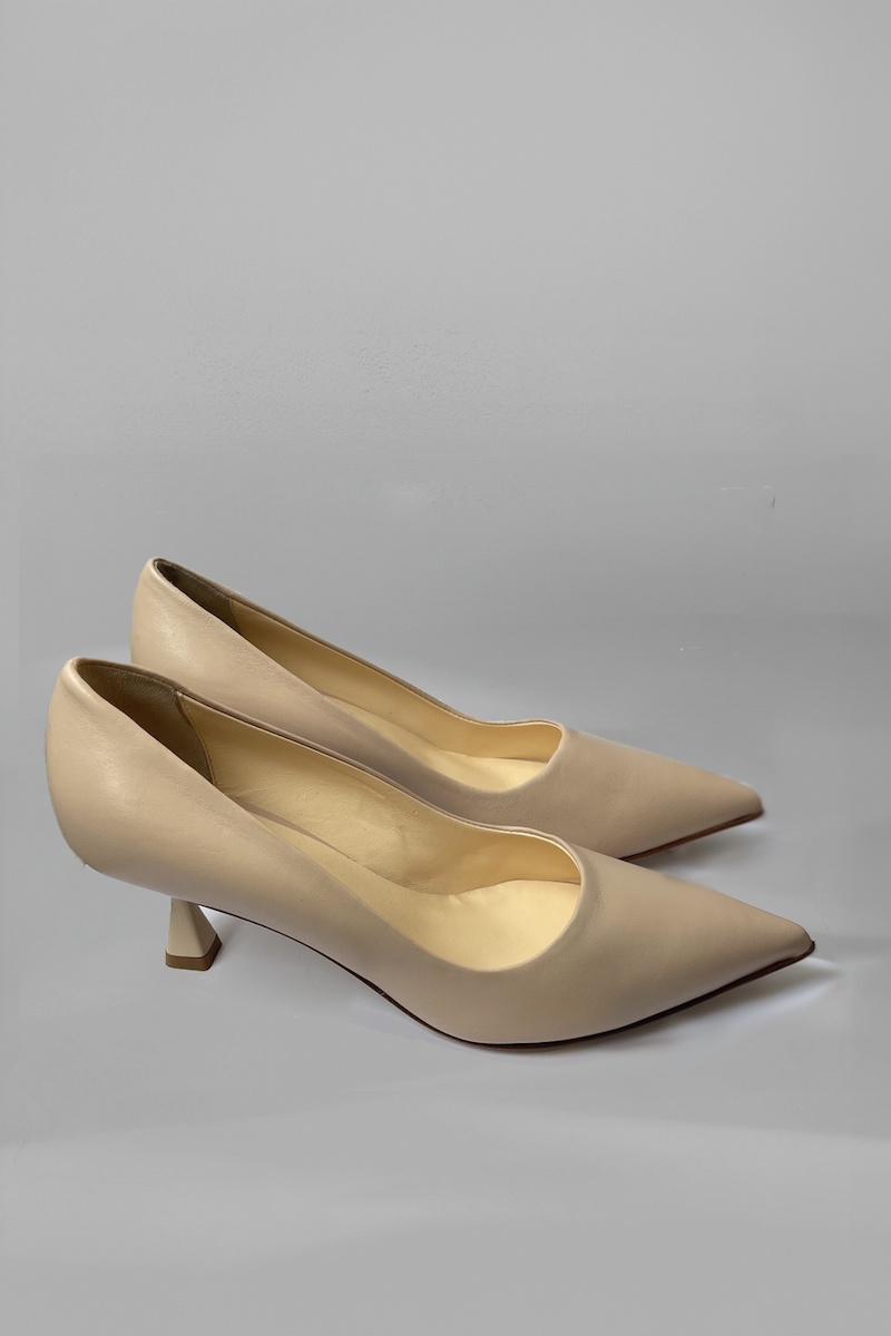 Fucsia Nappa Low Pump - Champagne