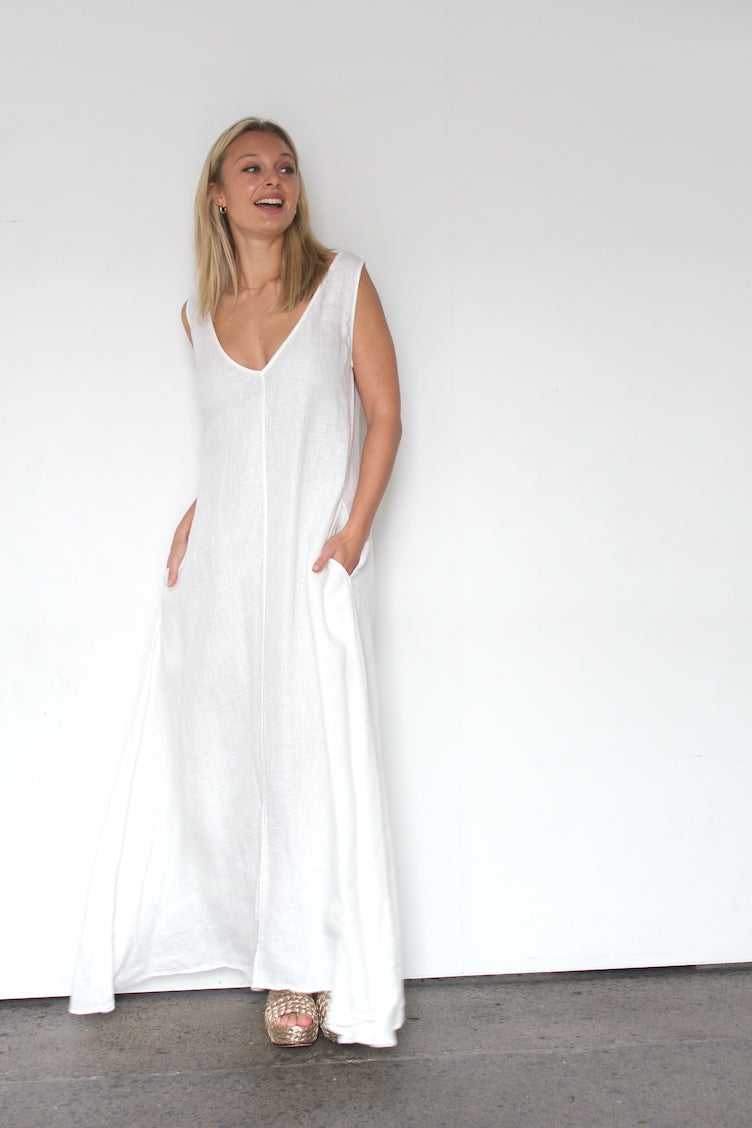 October Reign Loulou Dress - Linen