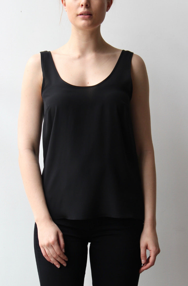 October Reign Essential Round Neck Camisole - Black