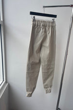 October Reign Leather Track Pants - White