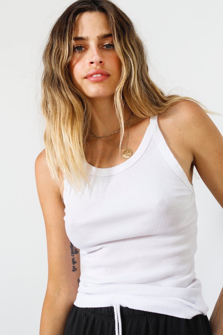 Perfect White Tee Annie Recycled Tank - White