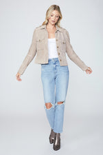 Paige Pacey Suede Jacket - Warm Suede