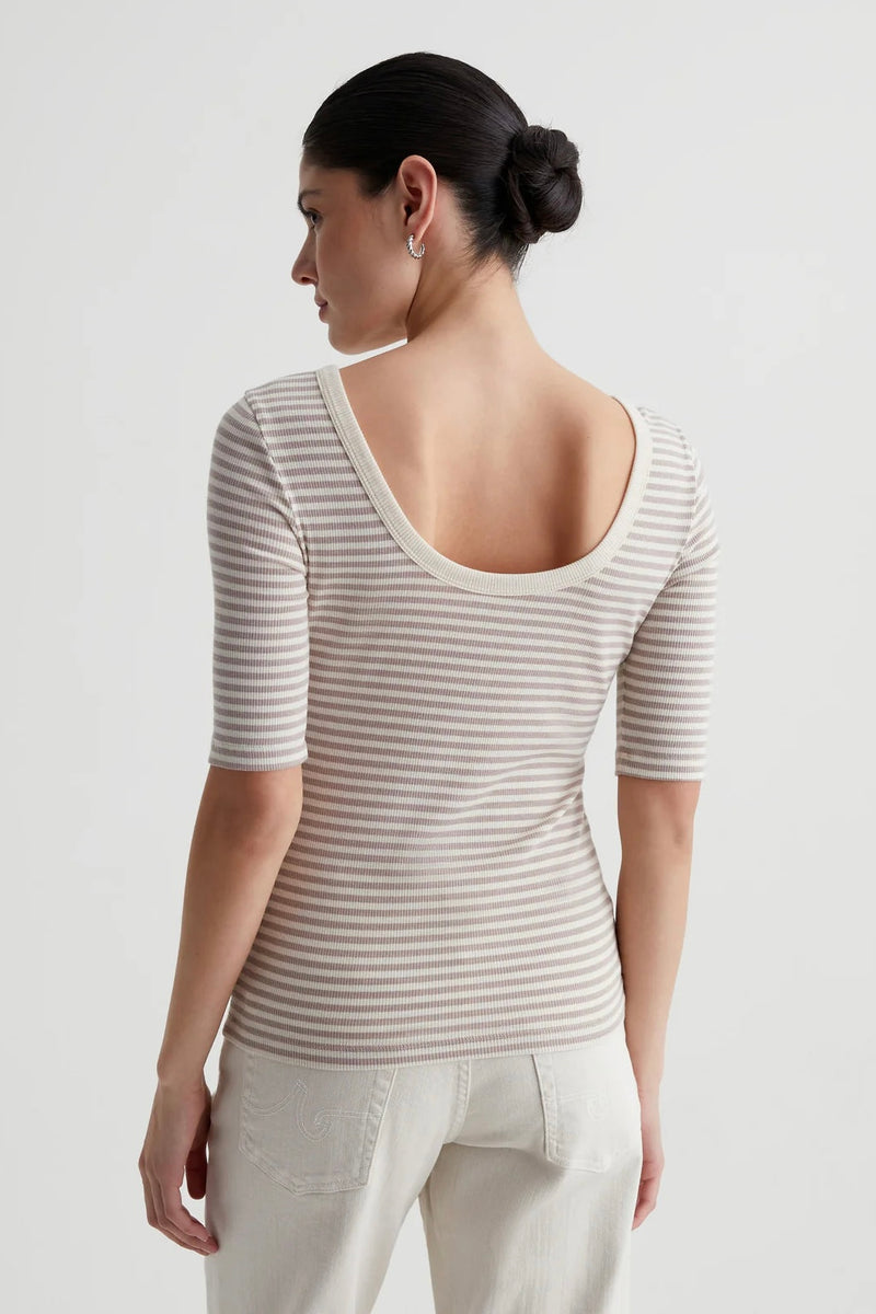 AG Diana Top - Bengal Stripe Ex-White/Desert