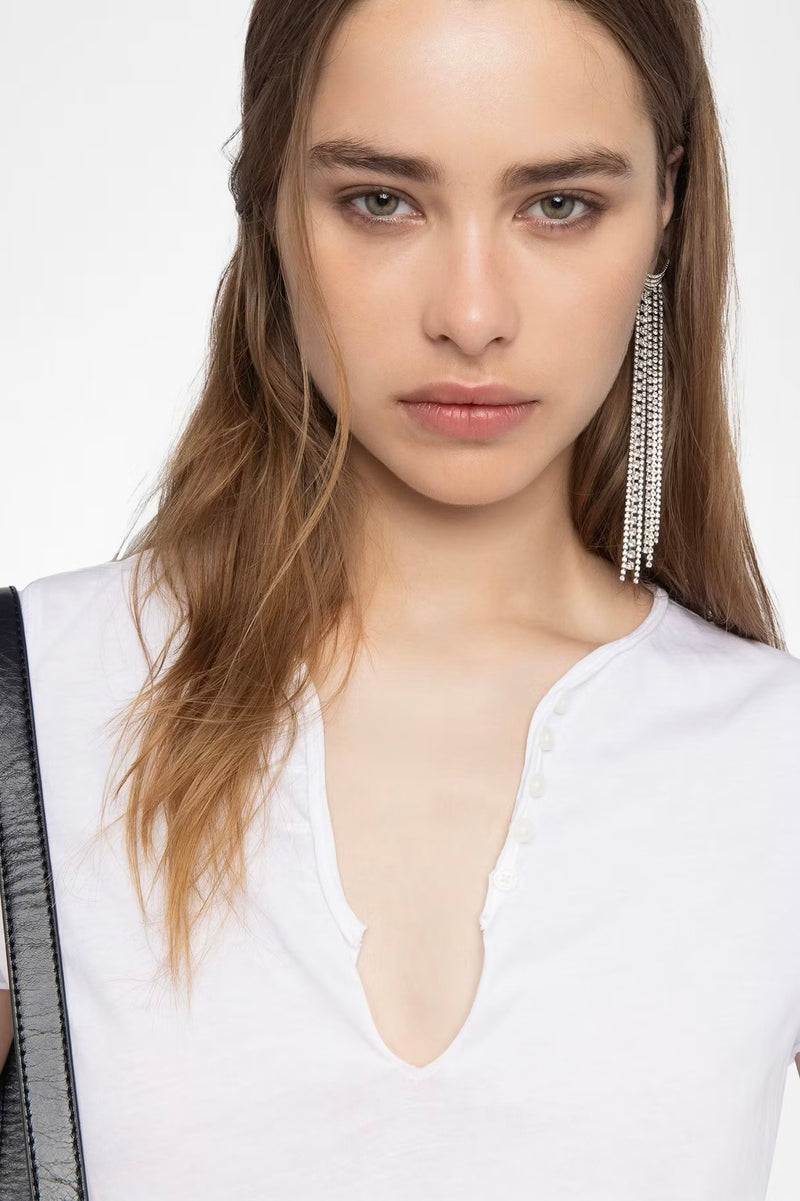 Zadig & Voltaire Tuni Henley T-shirt - White