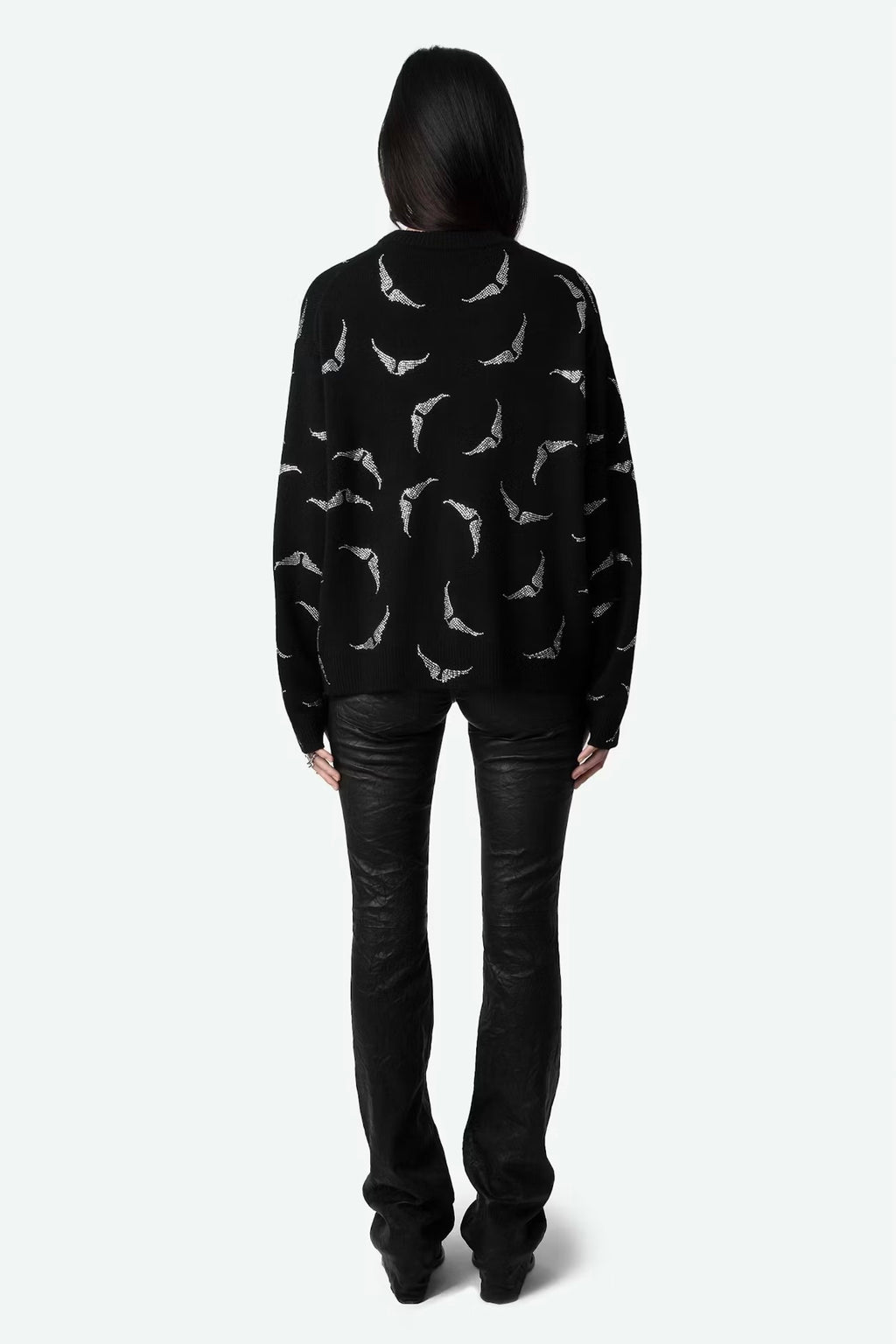 Zadig & Voltaire Markus Strass Wings Jumper - Noir