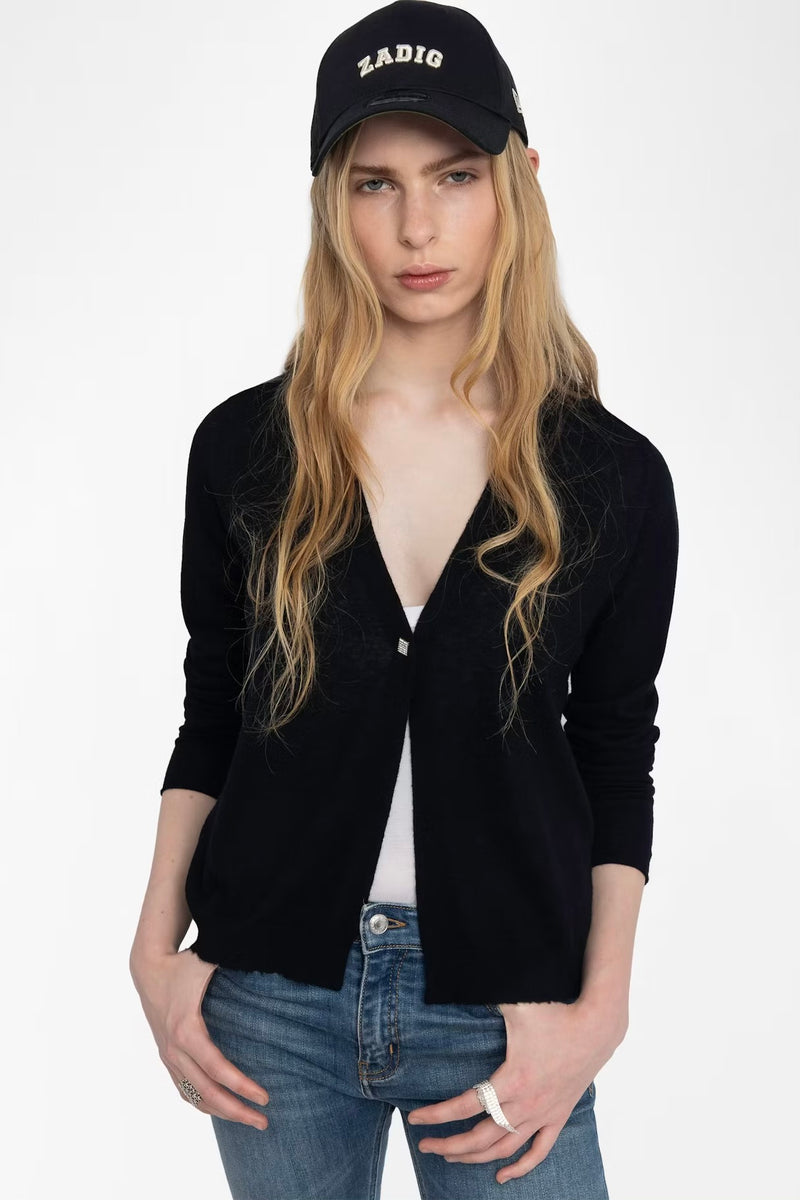 Zadig & Voltaire Manylla Cashmere Cardigan - Black