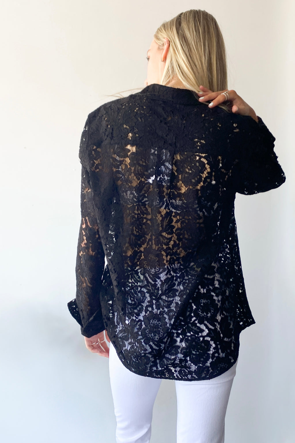 October Reign Essential Shirt - Presley Lace