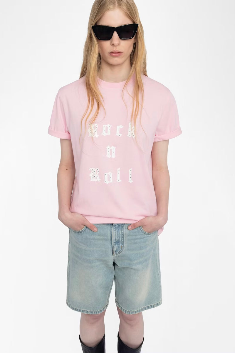 Zadig & Voltaire Edwin Rock ‘n’ Roll T-shirt - Candy