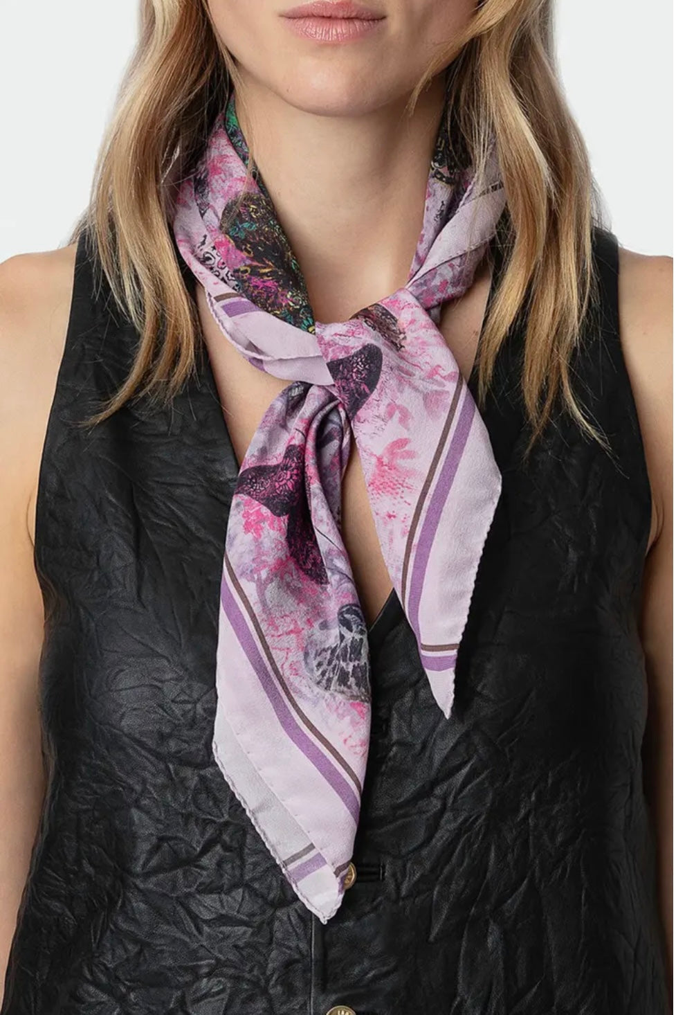 Zadig & Voltaire Blondie Vivid Flight Scarf - Date