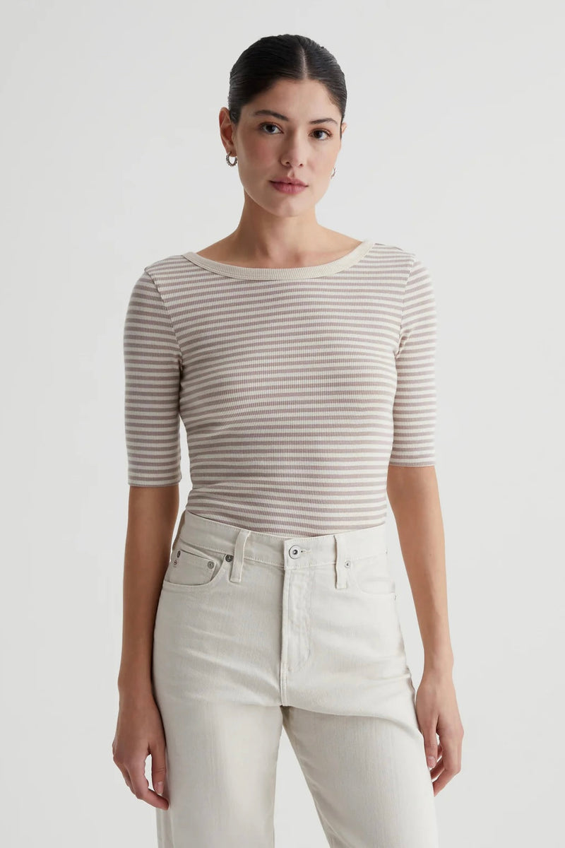 AG Diana Top - Bengal Stripe Ex-White/Desert