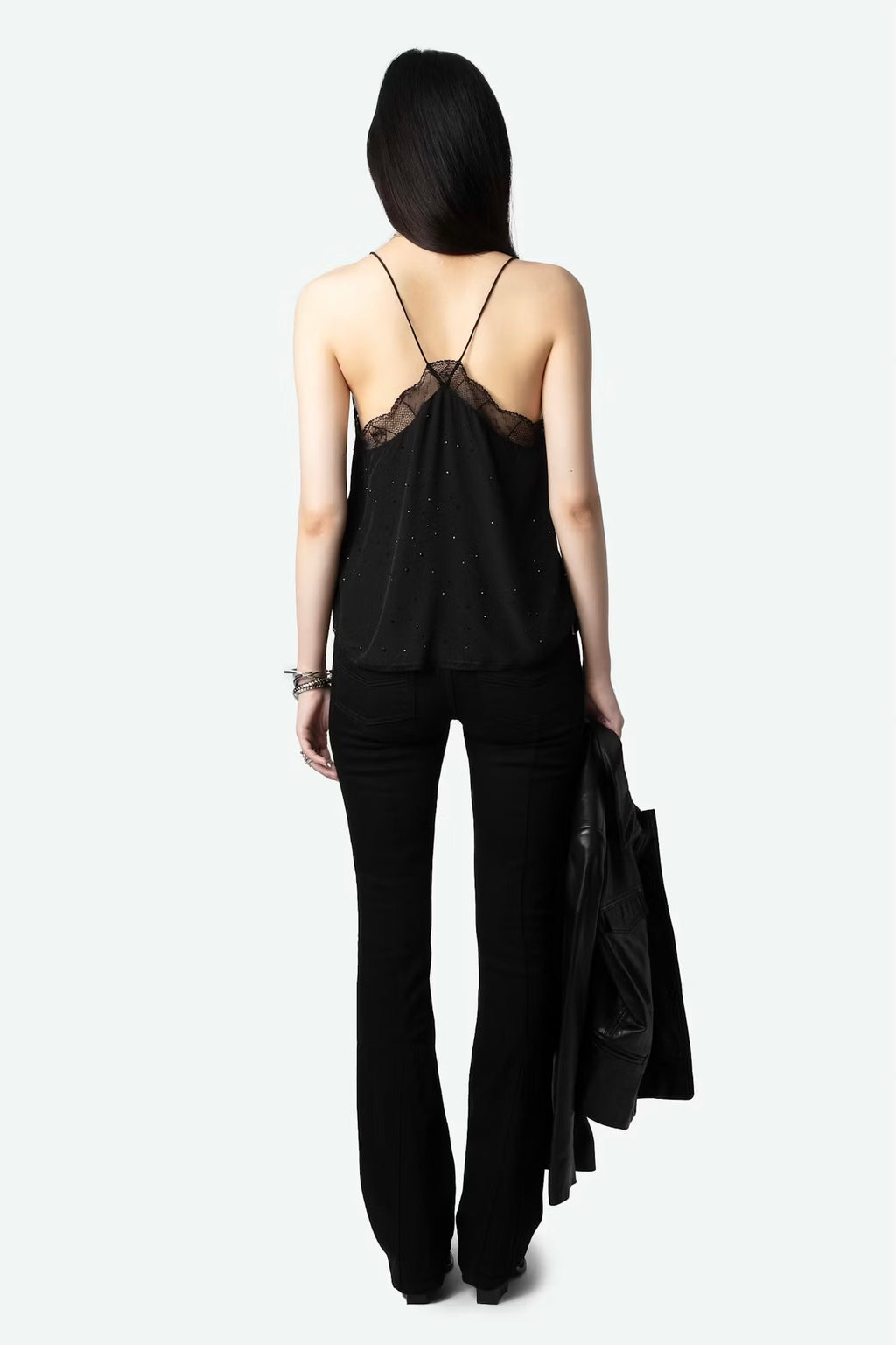 Zadig & Voltaire Christy CDC Strass Cami - Noir