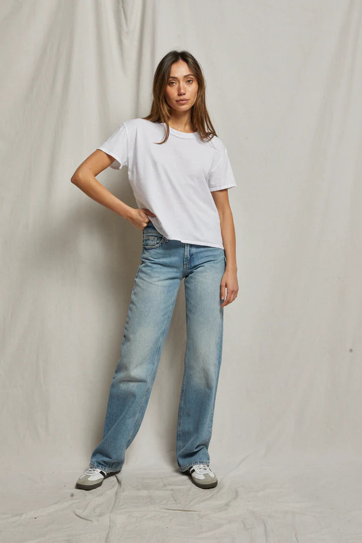 Perfect White Tee Harley Boxy Crew - White