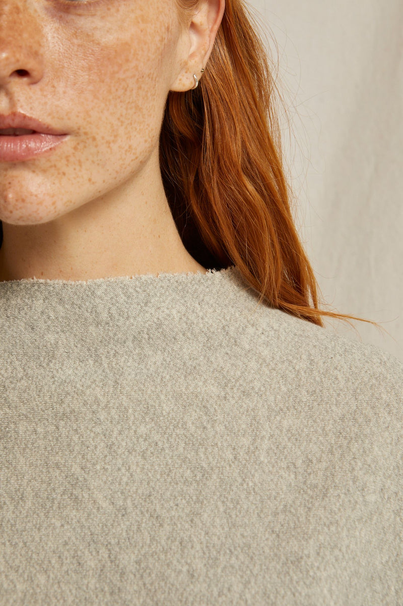 Perfect White Tee Morrison Fleece Sweatshirt - Heather Grey