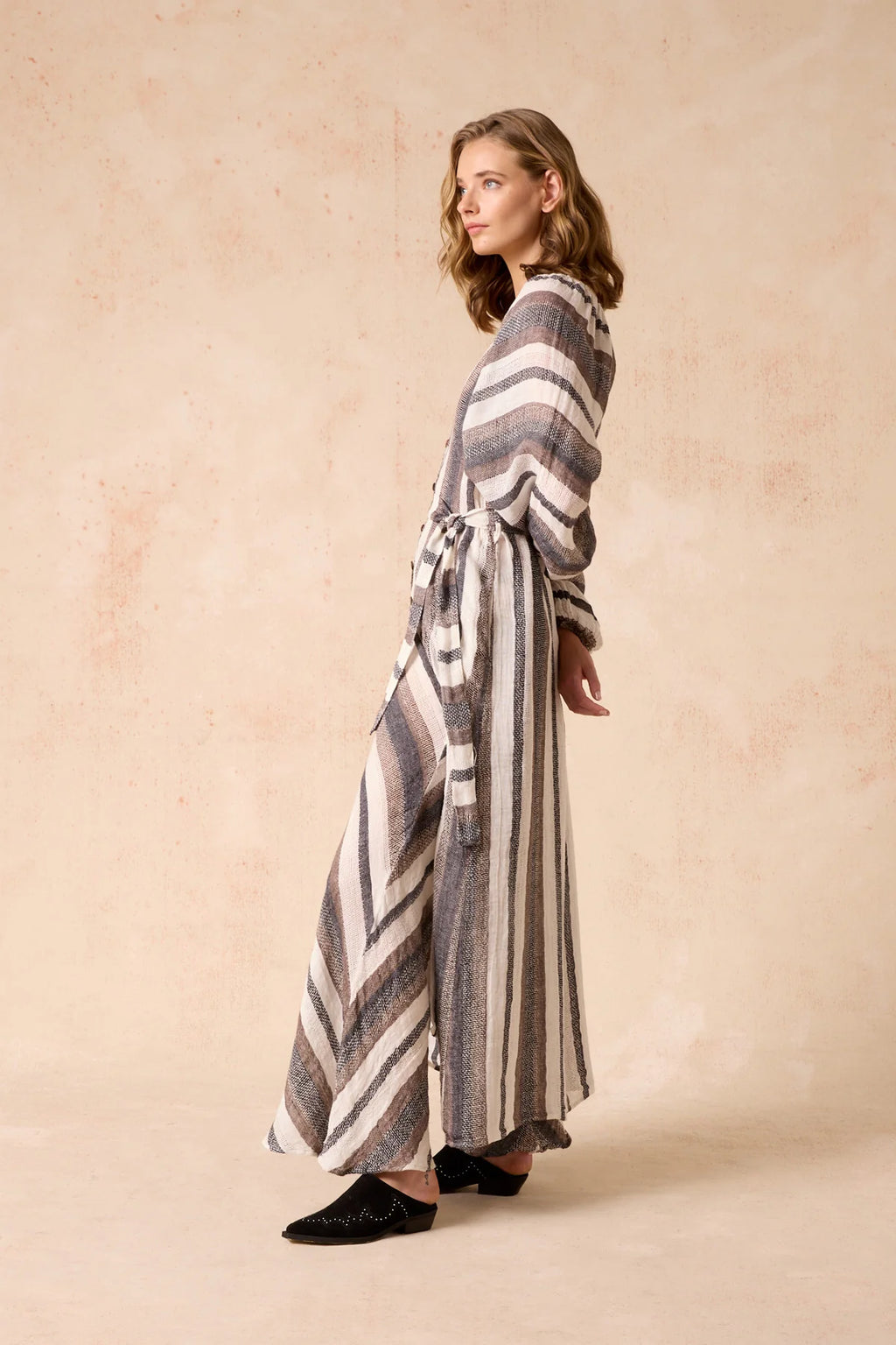 Estilo Emporio El Manto Dress - Dark Chocolate Stripe
