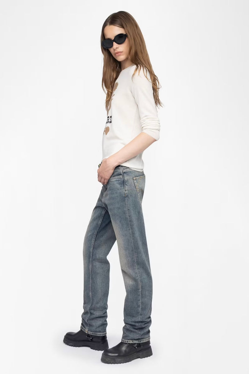 Zadig & Voltaire Teissa Wool Sweater - Ecru