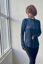 October Reign Swanky Blouse - Navy
