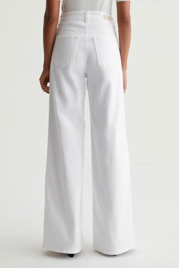 AG Deven High Rise Ultra Wide Leg - Cloud White