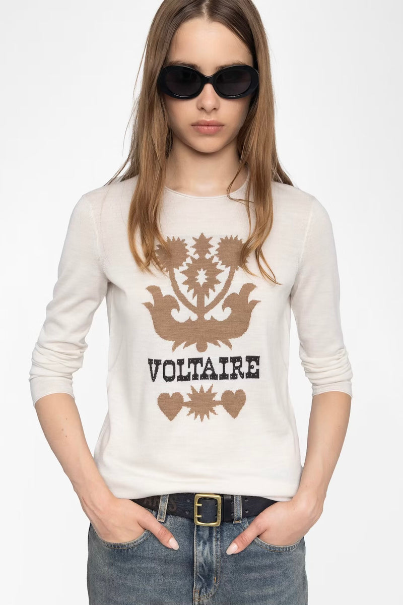 Zadig & Voltaire Teissa Wool Sweater - Ecru