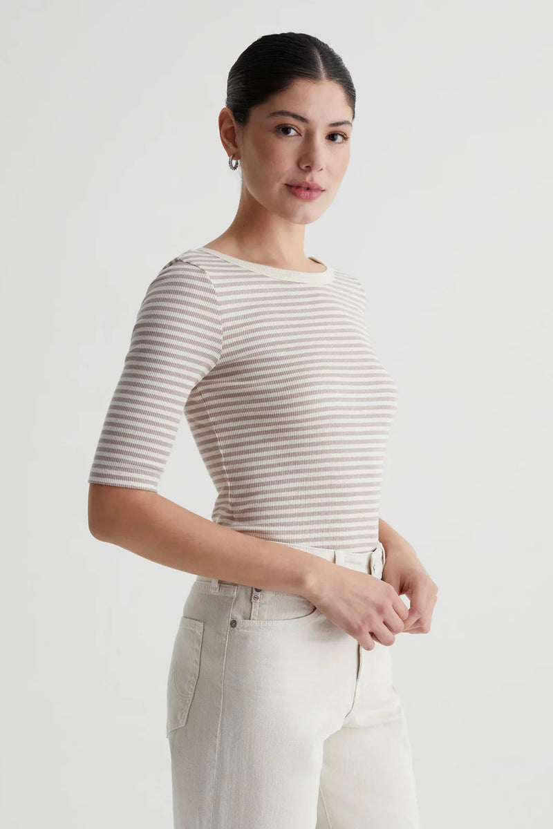 AG Diana Top - Bengal Stripe Ex-White/Desert