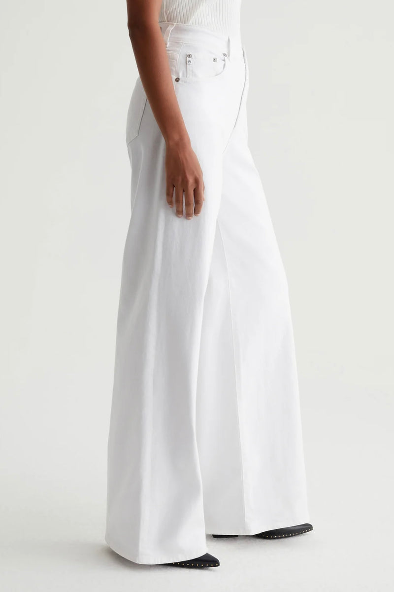 AG Deven High Rise Ultra Wide Leg - Cloud White