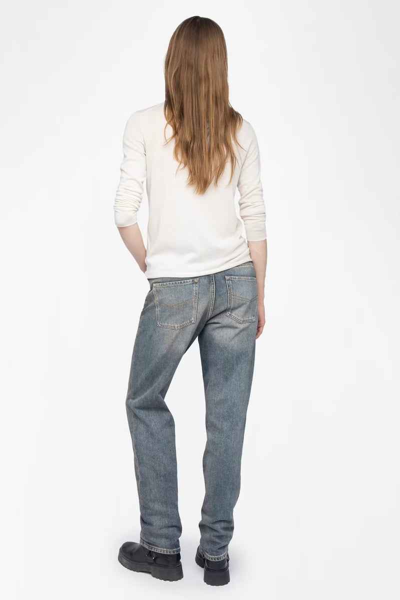 Zadig & Voltaire Teissa Wool Sweater - Ecru