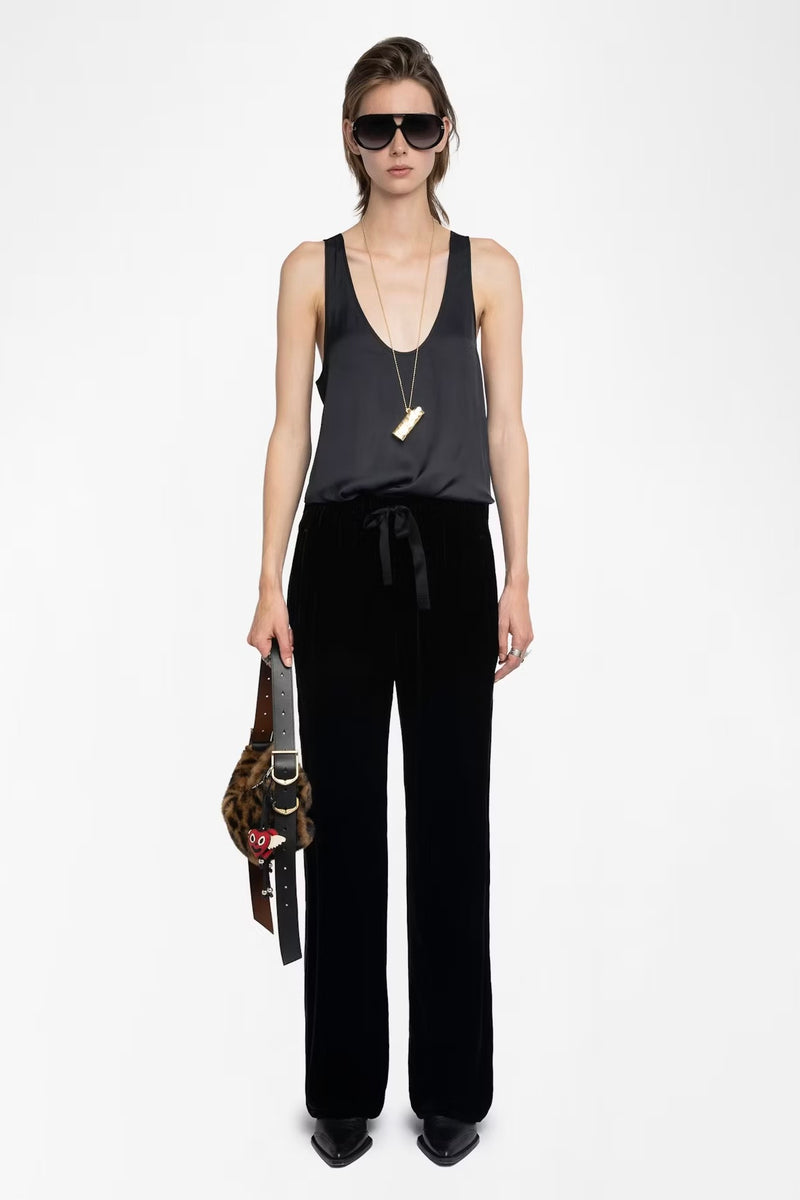 Zadig & Voltaire Poma Velvet Trousers - Black