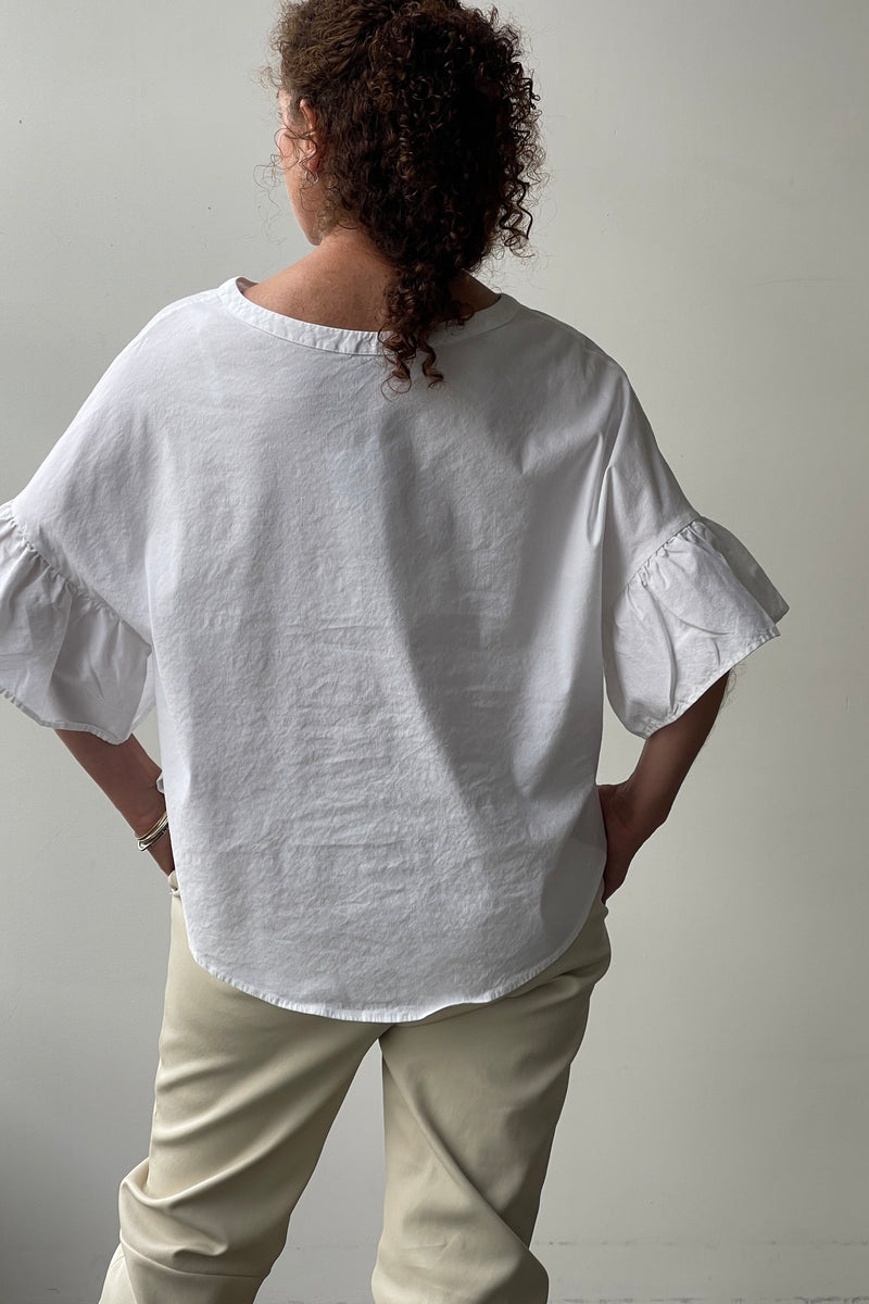 October Reign Florence Tee - White Linen