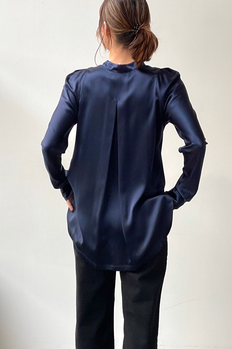 October Reign Swanky Blouse - Navy