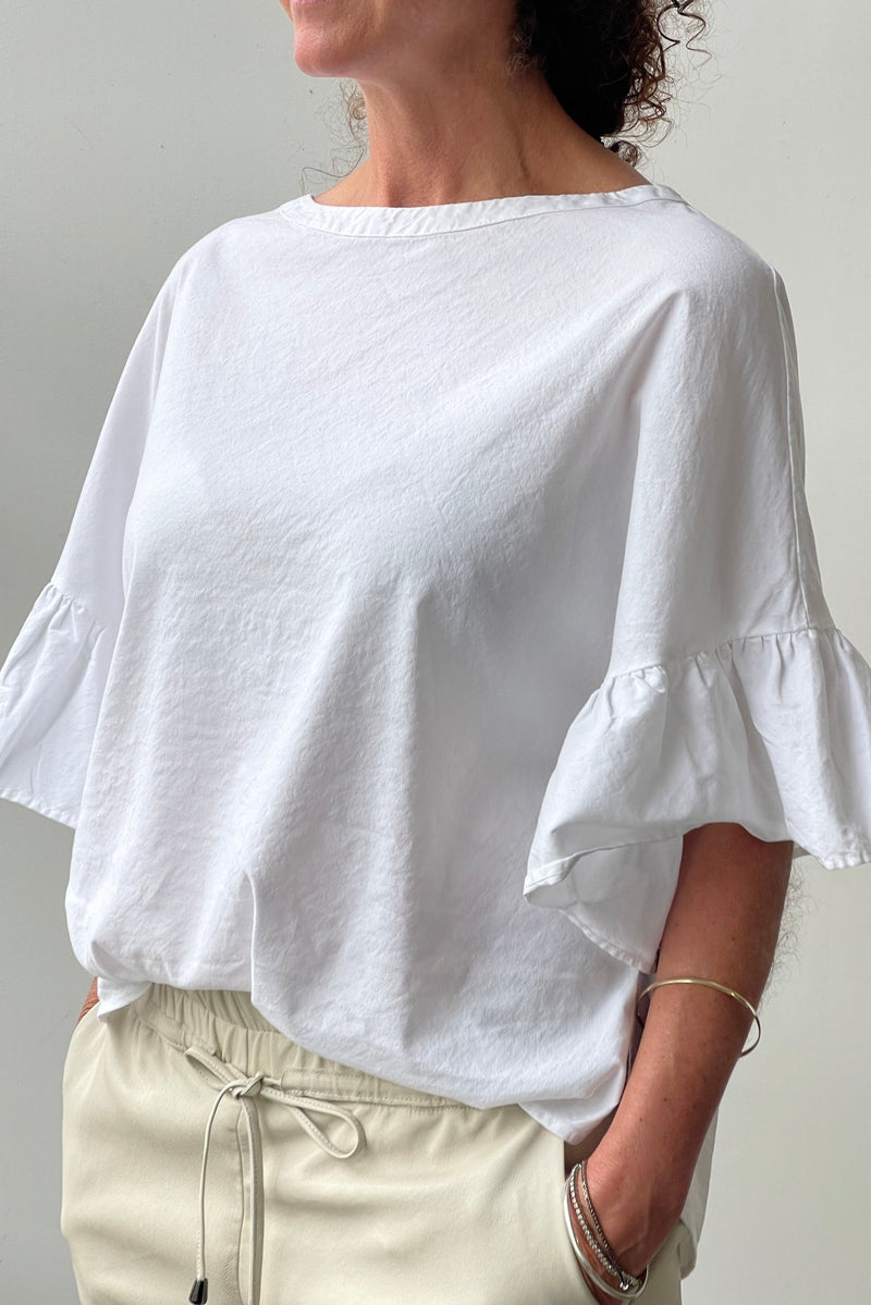 October Reign Florence Tee - White Linen