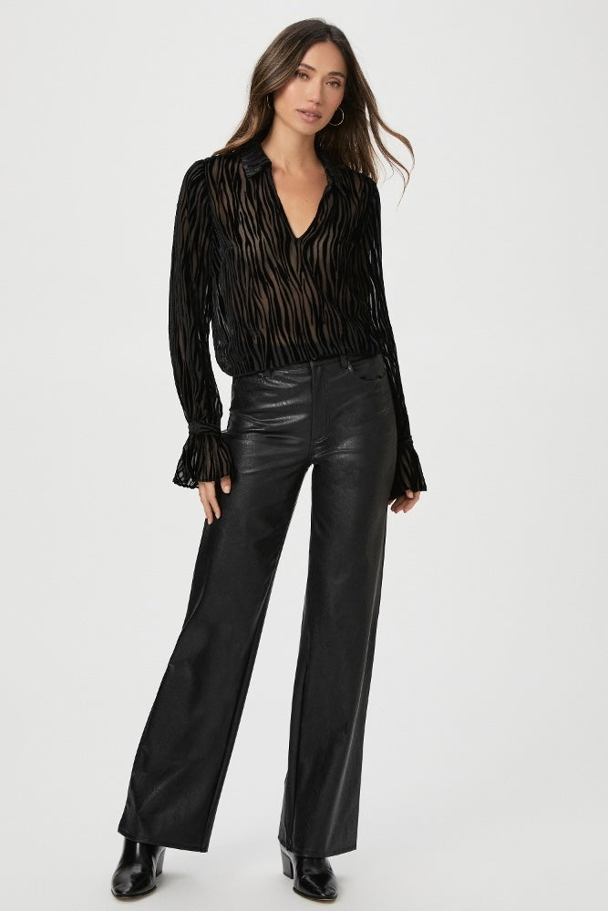 Paige Benet Shirt - Black Velvet – October Reign