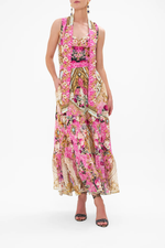 Camilla Necktie Dress With Elasticated Waist - Call Of The Canal