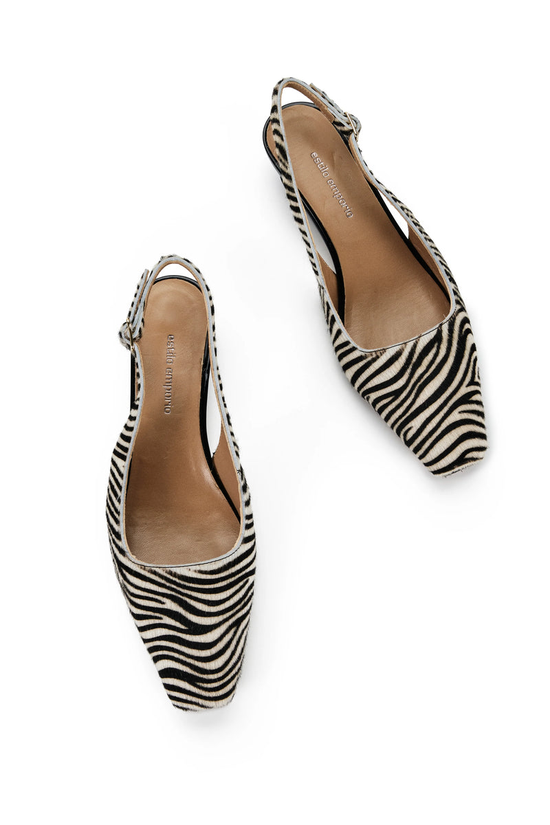 Estilo Emporio Milieu Mule - Zebra
