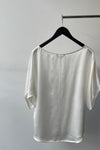 October Reign Luxe Silk Tee - White