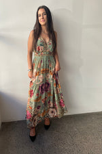 Camilla Shirred Waist Detail Long Dress - Grow And Glow