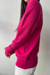 October Reign Double-V Cashmere Sweater - Beetroot Purple