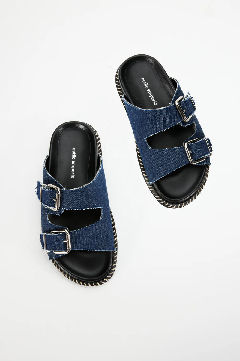 Estilo Emporio Venice Slide - Blue Denim