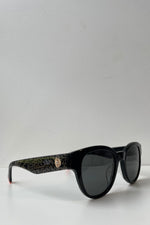 Camilla Sunday in the City Sunglasses - Black / Glitter Leopard