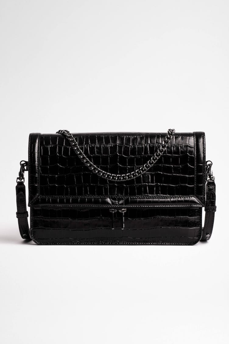 Zadig & Voltaire Rock Novel Embossed Bag - Black – October Reign