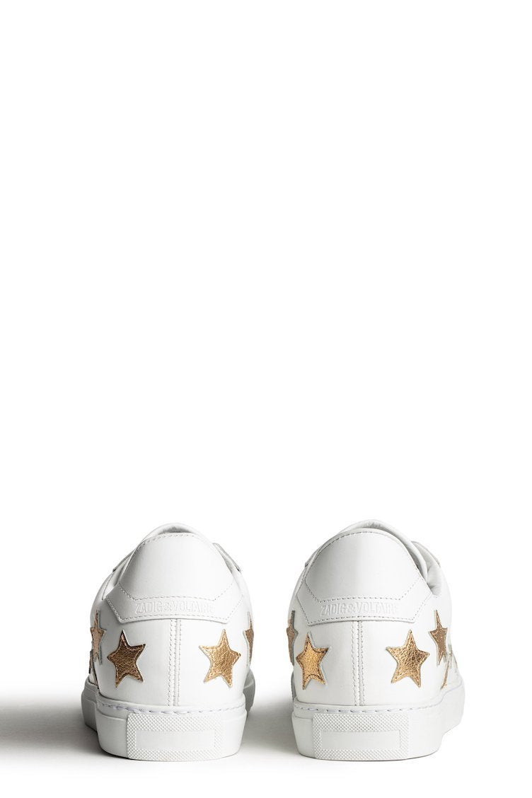 Zadig & Voltaire ZV1747 Smooth Sneakers - Blanc Gold