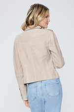 Paige Pacey Suede Jacket - Warm Suede